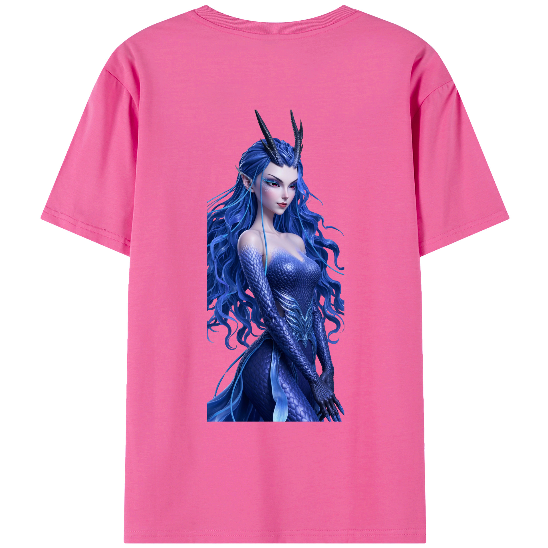 （画像用） Ne Zha 2 ナタ 魔童の大暴れ レディース半袖Tシャツ(バックプリント)